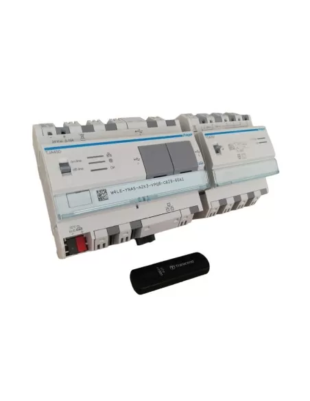 Serveur d'alimentation Hager TJA451 Domovea + kit d'accès à distance